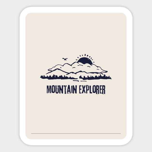 Mountain Explorer Sticker by milicab